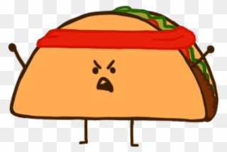 Sushi Clipart Pusheen - Angry Tacos - Png Download