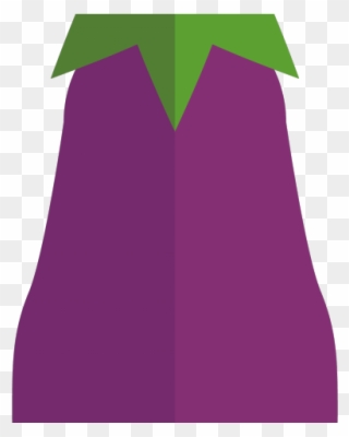 Eggplant Clipart Leaf - Illustration - Png Download