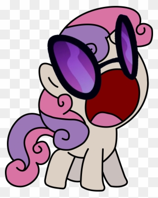 Sweetie Belle Rarity Pony Pink Purple Nose Eyewear - Sweetie Belle Derelle Clipart