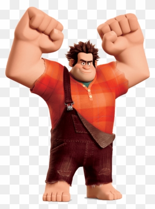 Ralph Fists In The Air - Wreck It Ralph Png Clipart