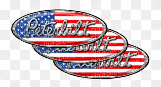 Peterbilt Logo American Flag Clipart
