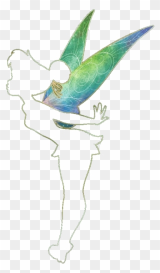 439 X 750 4 - Neverland Tinkerbell Drawing Clipart