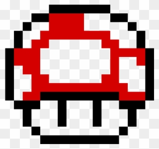 Red Toad - Super Mario Toad Pixel Art Clipart