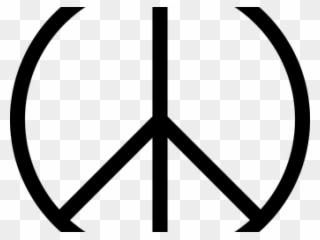 Peace Symbol Clipart Hope - Three Lines In A Circle - Png Download