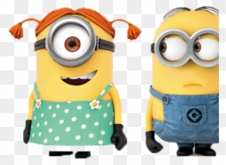 Despicable Me Clipart Yellow Minion - Male And Female Minion - Png Download