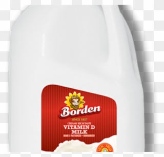 Plastic Clipart Quart Milk - Borden Milk - Png Download