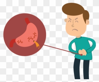 Gastric Ulcer - Cartoon Clipart