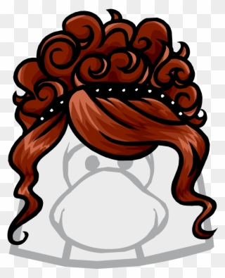Red Hair Clipart Club Penguin - Club Penguin Big Wig - Png Download