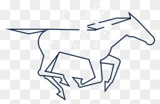 Thoroughbred - Line Art Clipart