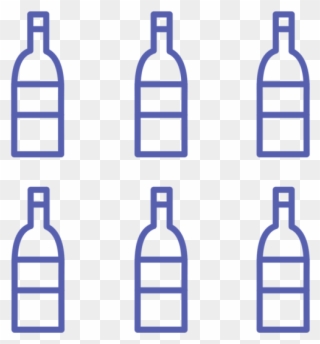 Through The Grapevine - Glass Bottle Clipart