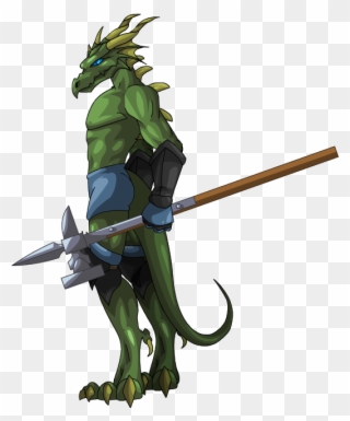 Drakel Warrior - Dragon Morph Coc Clipart