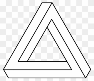A Paintshop Pro Impossible Triangle Is Just What The - Python Turtle Optical Illusions Clipart