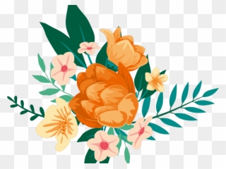 Painting Clipart Watercolor Paint - Orange Flower Watercolour - Png Download