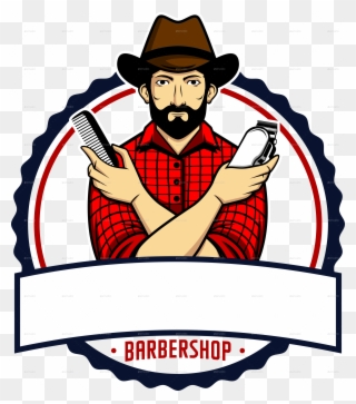 5 - Transparent Png Barbershop Logo Clipart