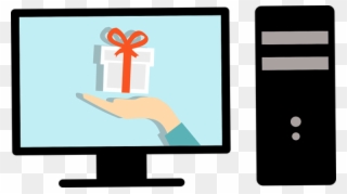 Cyber Security For Online Shopping » - Ordinateur De Bureau Dessin Clipart