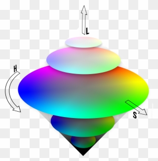 Color Cones - Hsl Color Space Clipart