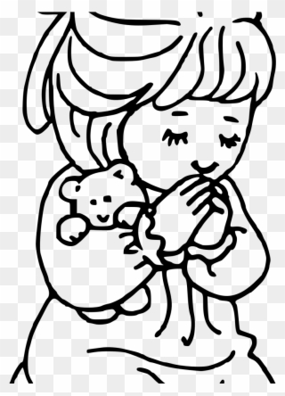Child Praying Drawing Coloring Page Bitslice Me To Colouring Images Of Prayer Clipart 3568575 Pinclipart