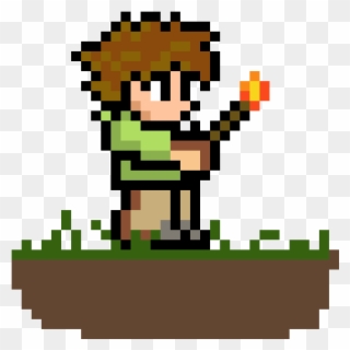 Mud Man - Terraria Character Pixel Art Clipart