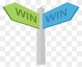 Negotiation Clipart Win Win - Sign - Png Download