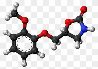 Mephenoxalone Molecule Ball - Yellow 4 Nitrophenol Clipart