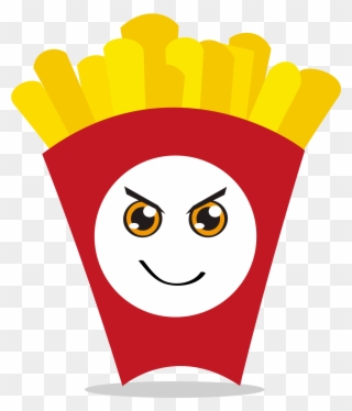 Hamburger Fast Food Junk Food Soft Drink French Fries - Chibi Food Clipart