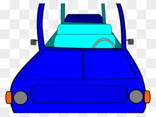 Blue Car Clipart Big Car - Cartoon Car Transparent Front - Png Download