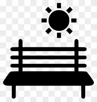 Bench In Park Comments - Park Seat Icon Clipart