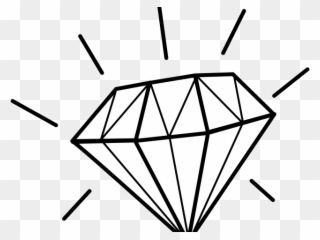 Drawn Diamond Diamond Mineral - Transparent Diamond Clipart Png
