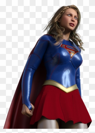Supergirl Png Clipart - Supergirl Melissa Benoist Art Transparent Png