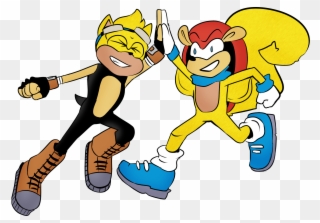 Matt And Nat Sonic Swap - Sonic Mighty And Ray Clipart