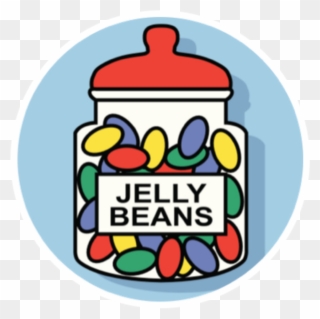 Jelly Bean Jar Clip Art - Png Download