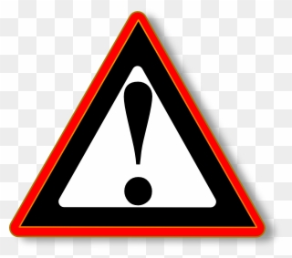 Red Black Warning Svg Clip Arts 600 X 532 Px - Png Download