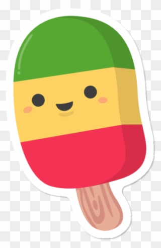 Kawaii Cute Summer Popsicle - Popsicle Kawaii Clipart