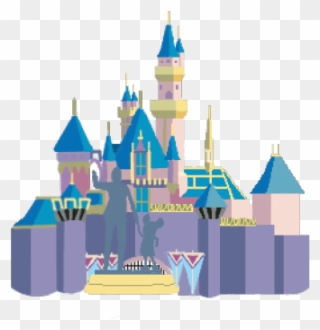 Palace Clipart Sleeping Beauty Castle - Cute Disney Castle Png Transparent Png