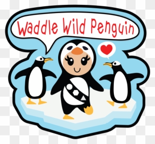 Waddle Wild Penguin Scout Patch - Cartoon Clipart