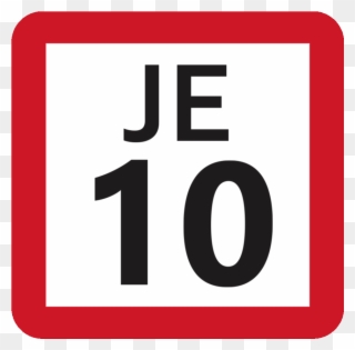 Jr Je-10 Station Number - Sign Clipart