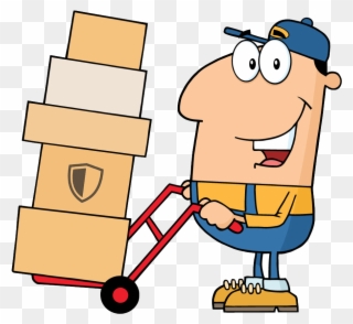 Moving Insurance - Cartoon Delivery Man Clipart
