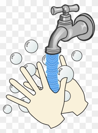 Hand Washing Hands 4 Clipart - Wash Hands With Soap And Water - Png Download