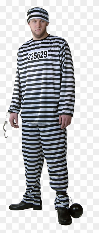 Prisoner Png - Mens Prisoner Costume Clipart