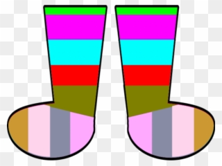 Socks Clipart Pair - Crazy Socks Clip Art - Png Download