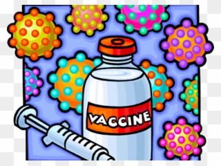 Syringe Clipart Immunization - Clip Art Vaccine Cartoon - Png Download