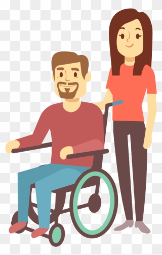 Book Weekly Or Daily Visits As Little As 2 Hours At - Help Disabled People Vector Clipart