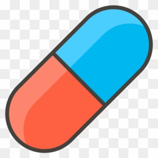 Pill Emoji - Graphic Design Clipart