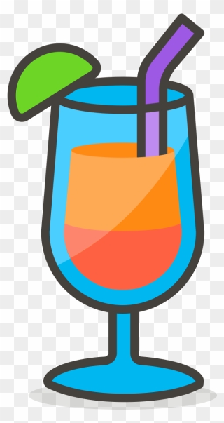 572 Tropical Drink - Emoji Bebida Clipart