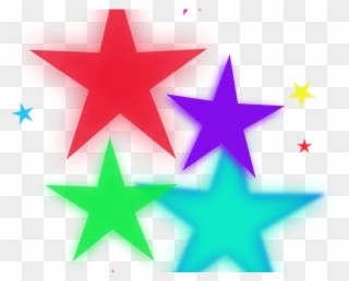 Star Clipart Swirl - Transparent Clipart Colorful Stars - Png Download