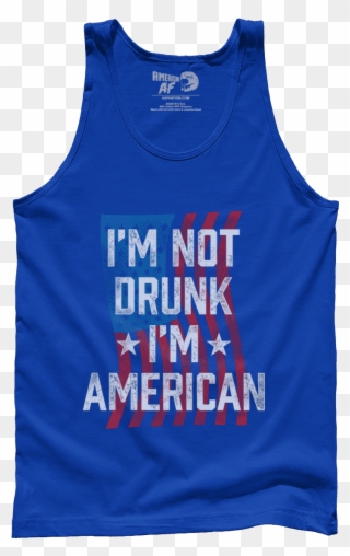 I'm Not Drunk I'm American - Active Tank Clipart