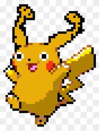 Pikachu - Pikachu Pixel Art Gif Clipart