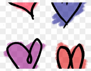 Hearts Clipart Hand Drawn - Clipart Hand Drawn Hearts - Png Download