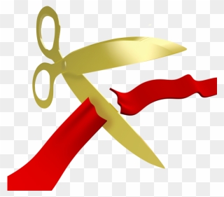 Cutting Grand Opening Friday - Ribbon Cutting Cartoon Clipart