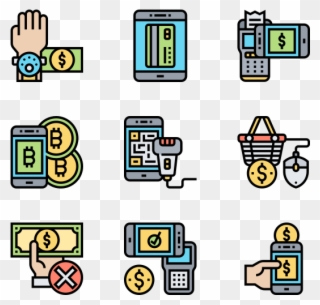 Cashless Society - Mode Of Payment Icon Clipart